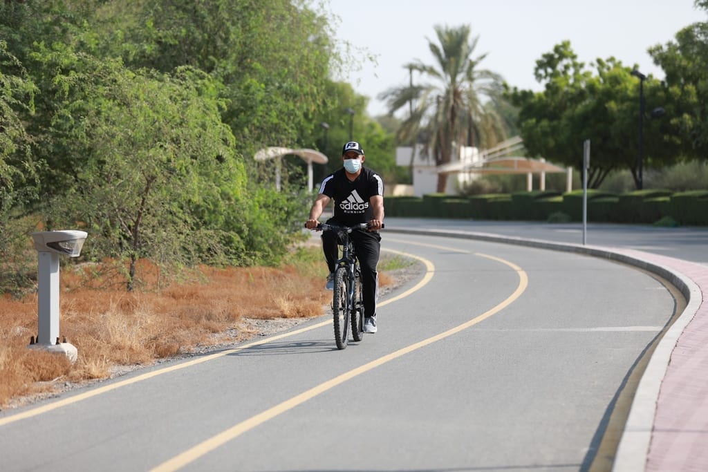 Cycling track in Mushrif Park
