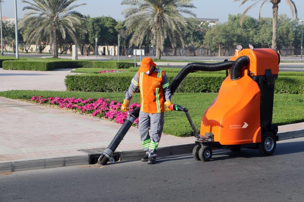 Labor cleaning with Pedestrian Sweeper